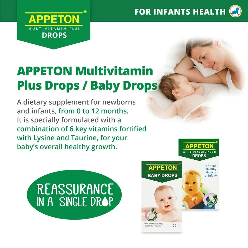 Appeton Multivitamin Infant Drops 30ml for Babies Weight Gain Growth