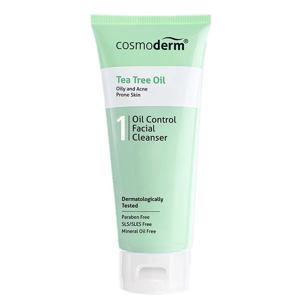 Cosmoderm Tea Tree Oil Facial Cleanser – Gentle Face Wash 125ml