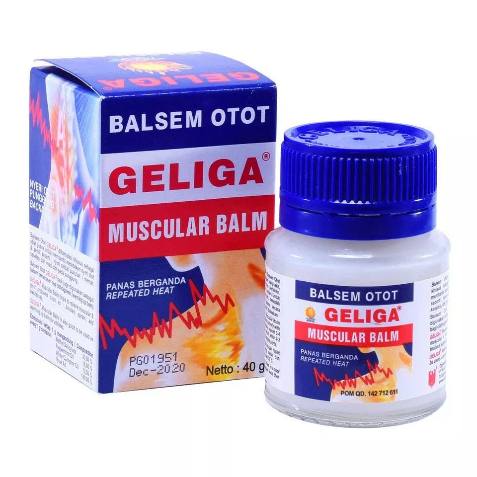 Geliga Muscular Balm – Herbal Massage Balm for Sore Muscles 20g