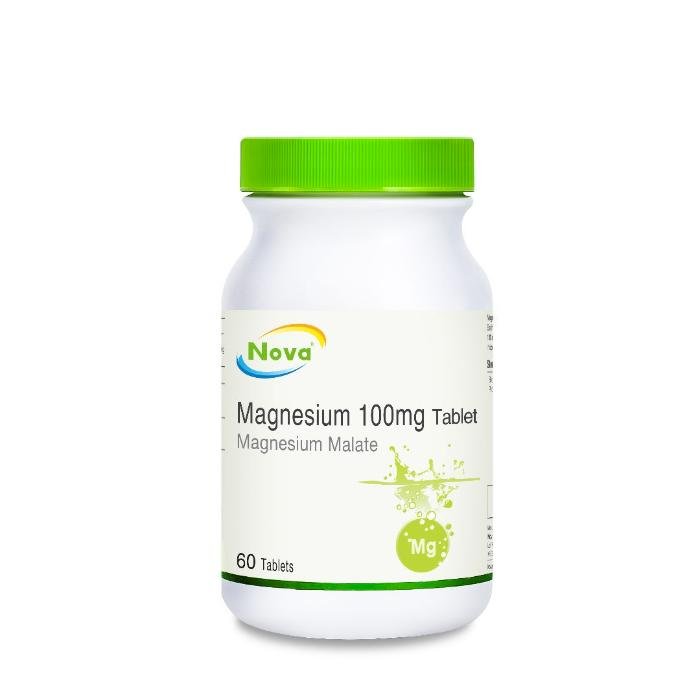 Magnesium Malate Supplement Good For Energy & Muscle – 100mg, 60 Tablets