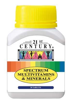 21st Century Spectrum Multivitamins & Mineral 30's - iRFA.COM