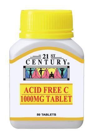 21st Century Vitamin C Acid Free C 1000mg 50's - iRFA.COM