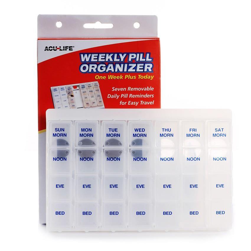 Acu-Life Weekly Pill Organiser (4 compartments) - iRFA.COM