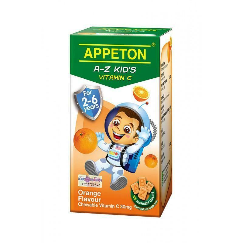 Appeton A-Z Kids Vitamin C 100s Orange Flavour - iRFA.COM