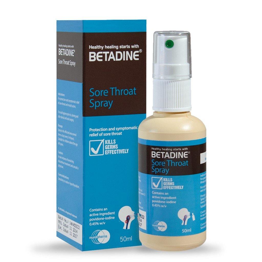 Betadine Sore Throat Spray 50ml for Throat Pain Kill Germ Immediately - iRFA.COM