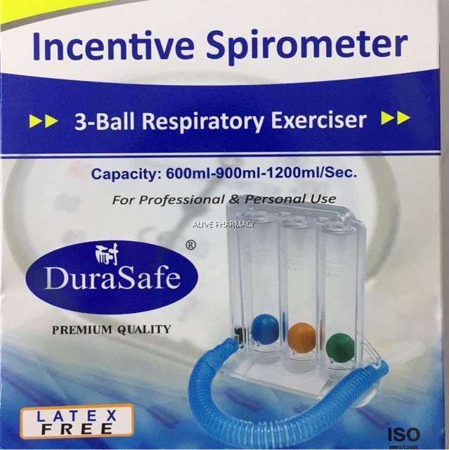 DuraSafe Incentive Spirometer (3-Ball Respiratory Exerciser) - iRFA.COM