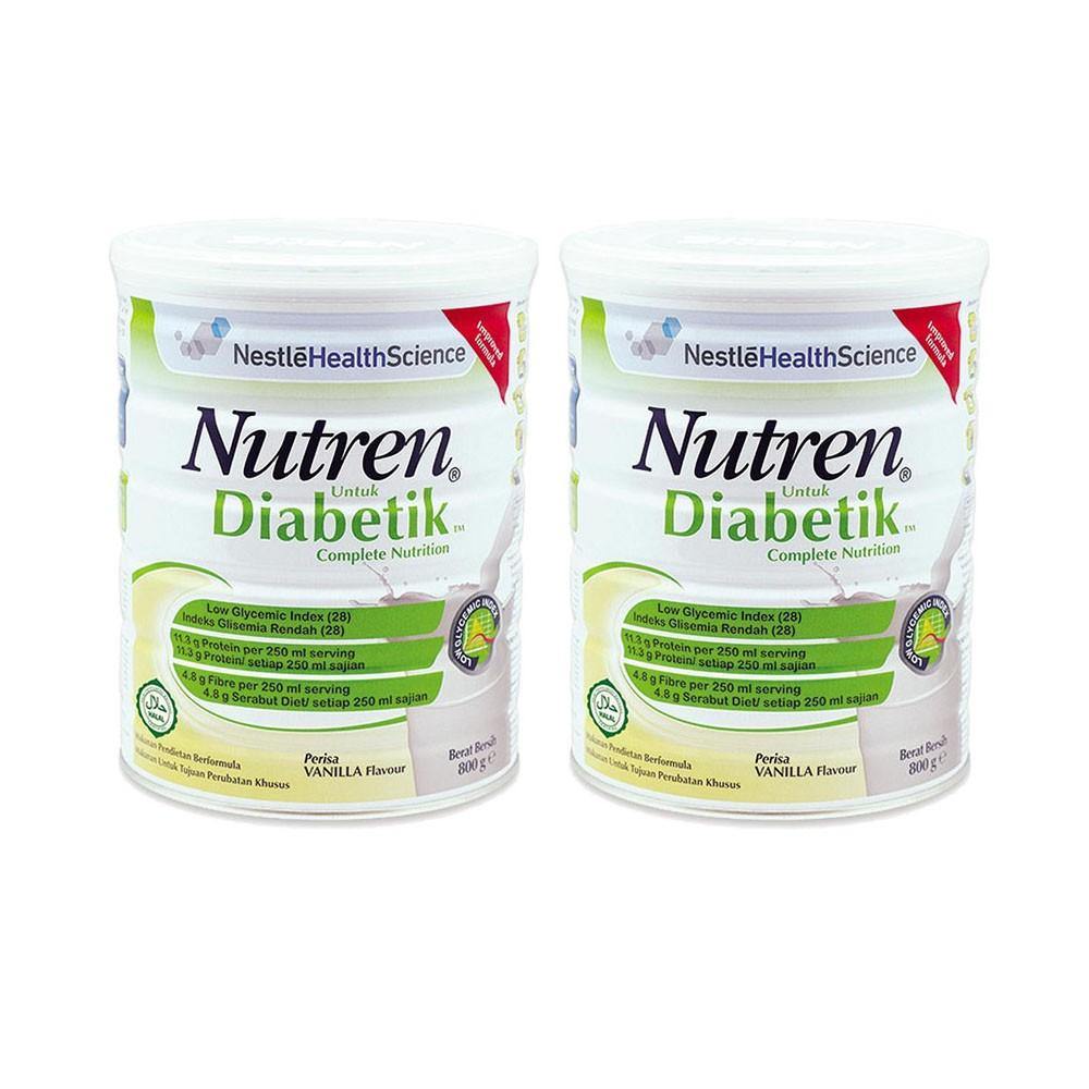 Nestle Nutren Diabetic Milk Complete Nutrition Vanilla 800g X 2 tins - iRFA.COM