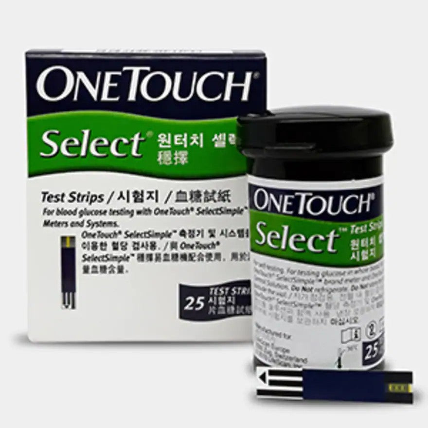 One Touch Select Blood Glucose Test Strip 25