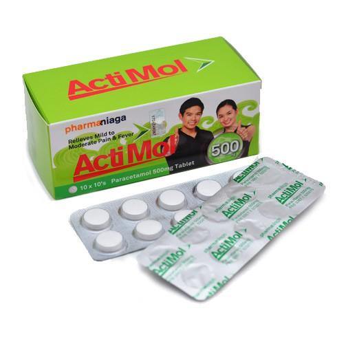 Paracetamol Tablet 500mg Actimol 10x10's Loose - iRFA.COM