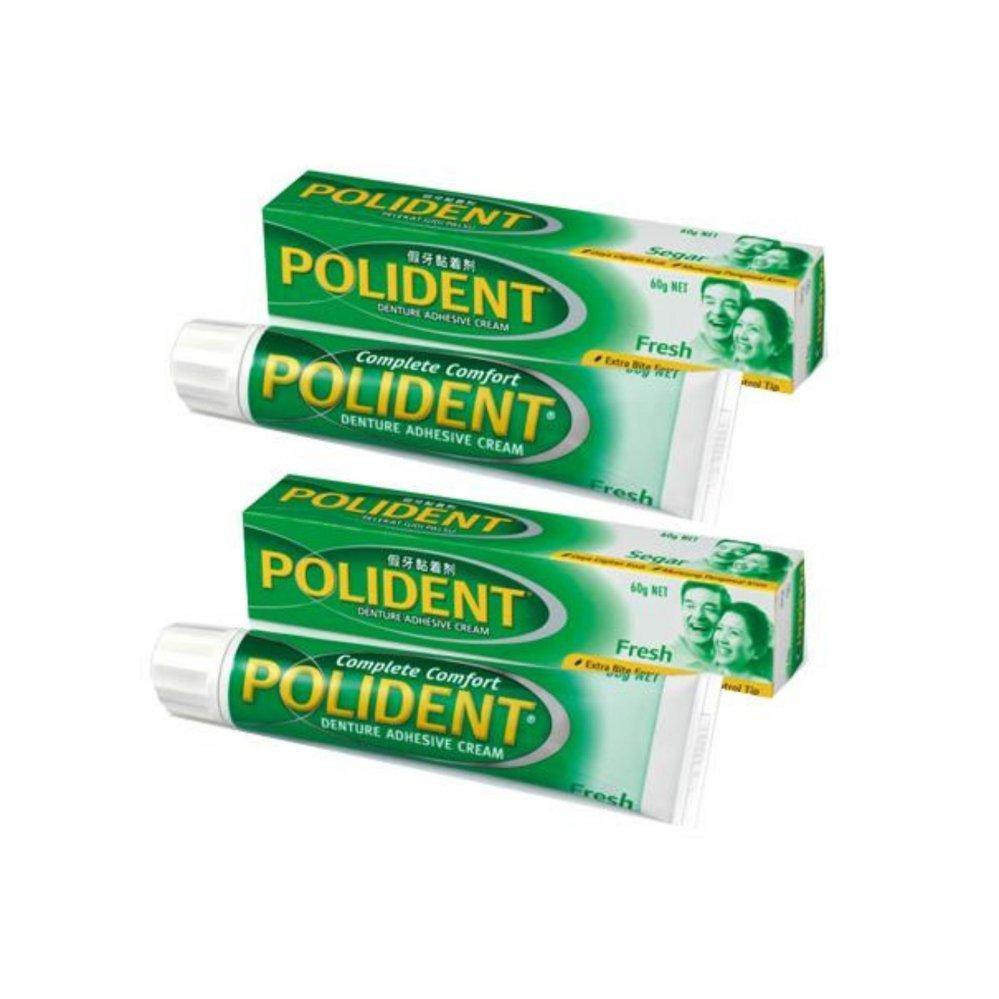 Polident Denture Adhesive Cream 60g X 2 tubes - iRFA.COM