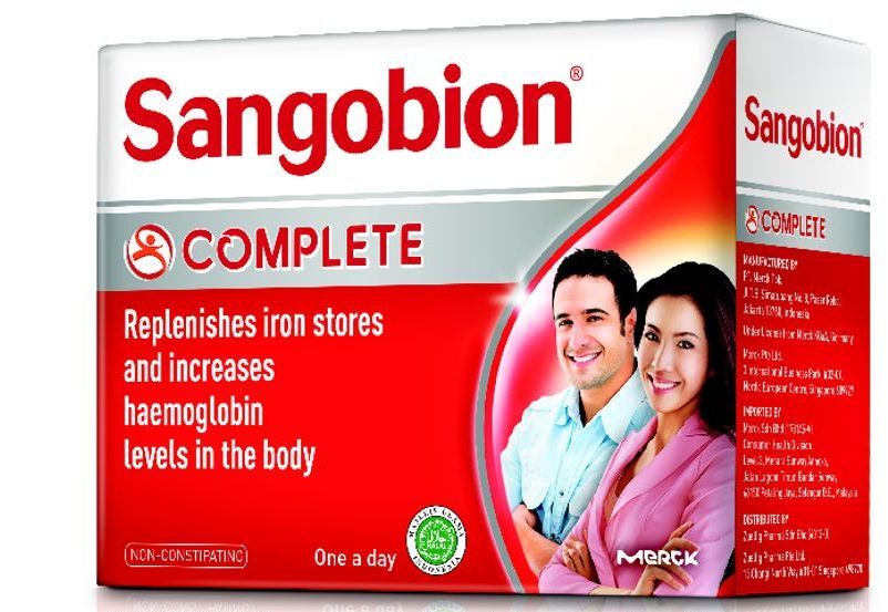 Sangobion Iron Tablet Complete Replenishes Iron Stores 100s