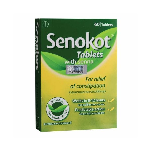 Senokot Laxative Stool Softener Tablets With Senna For Relief of Constipation