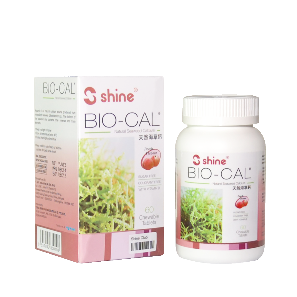 Bio-Cal 60 Calcium 200mg + Vitamin D 3 100 iu Chewable Tablets - iRFA.COM