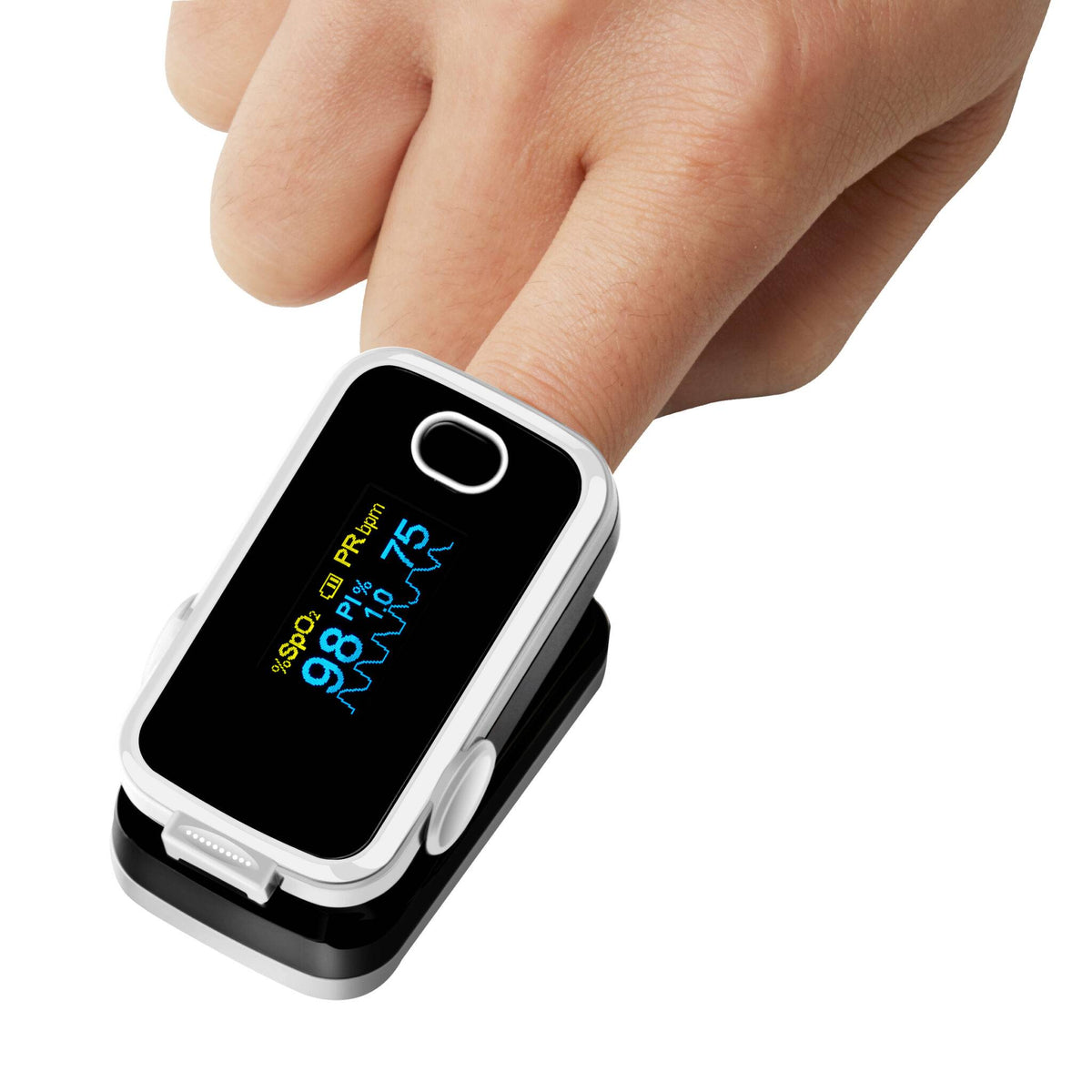 Medical Grade Fingertip Pulse Oximeter Spo2 Blood Oxygen Level Monitoring Meter