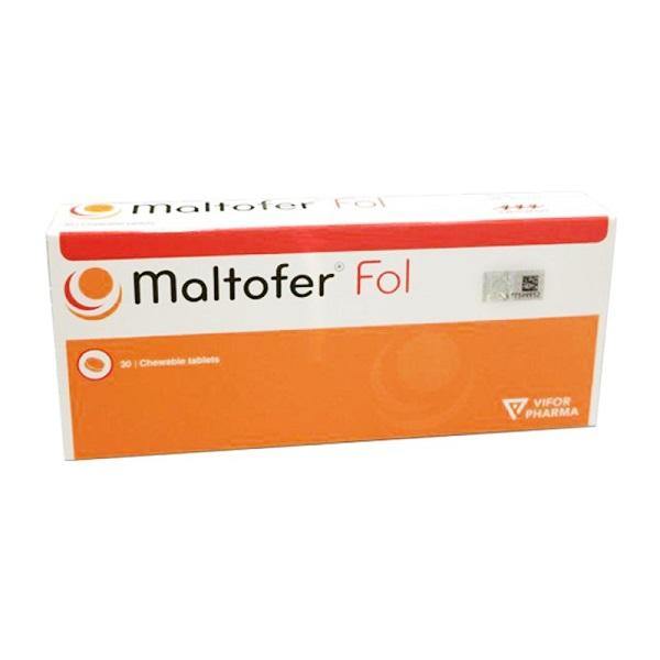 Maltofer Fol Chewable Tablets For Iron Deficiency F 30's - iRFA.COM