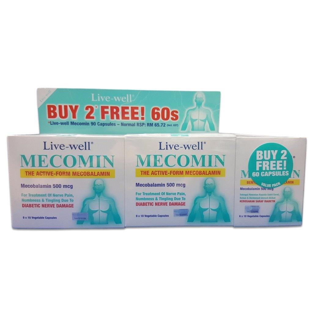 Mecobalamin 500mcg 90 Capsules x 2 Free 60 Capsules - iRFA.COM