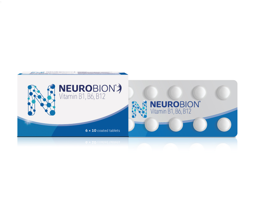 Neurobion vitamin b1 b6 b12 nerve supplement for tingling and numbness.