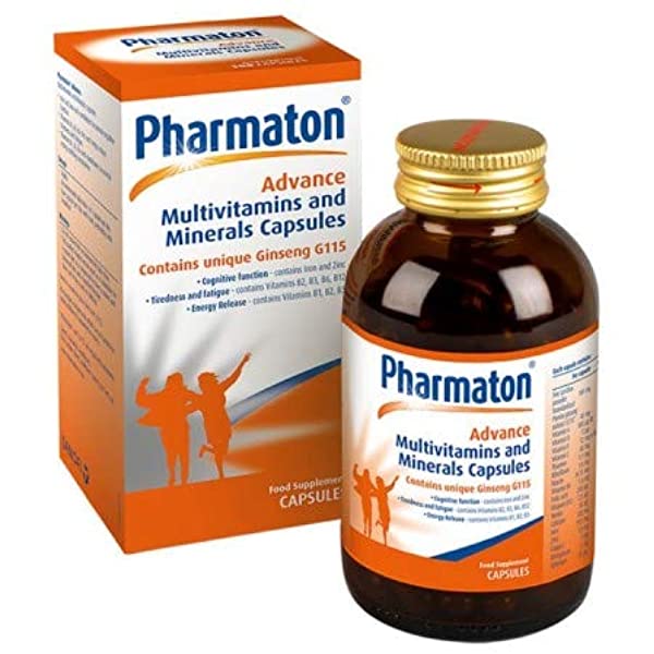 PHARMATON Capsules with Ginseng and Selenium Energy Booster Mineral 100s