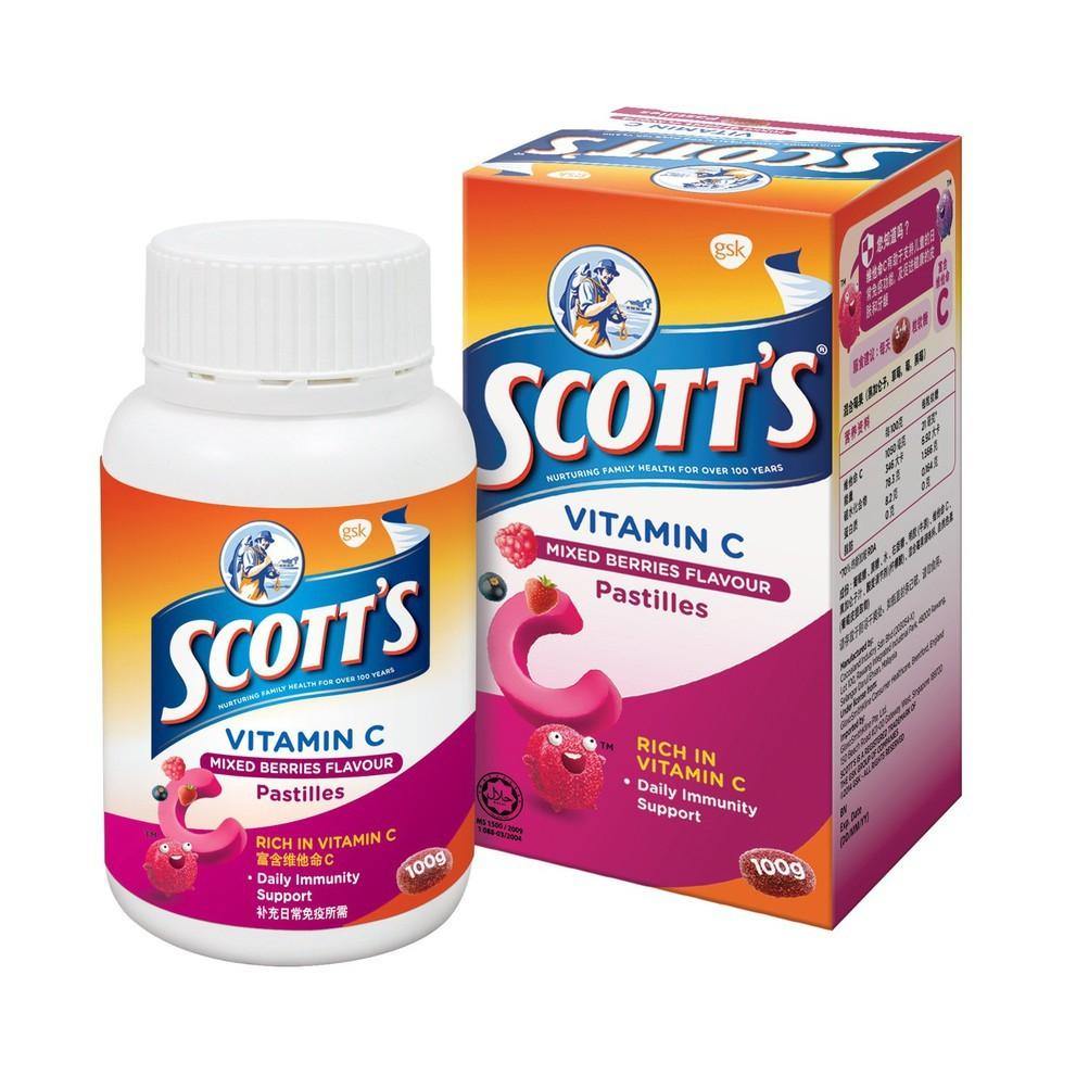 Scotts's Vitamin C Mixed Berries Pastilles 50's - iRFA.COM