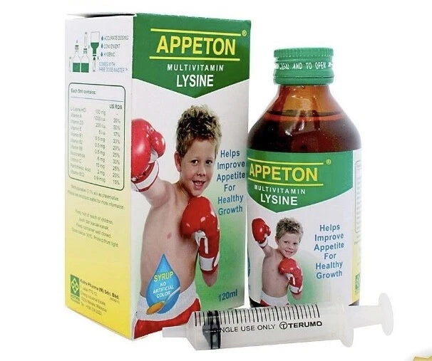 Appeton Multivitamin Lysine Syrup 120ml Dietary Supplement