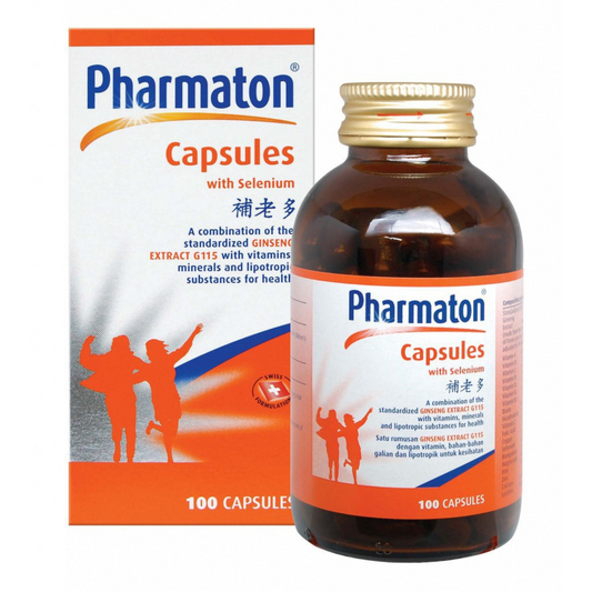 PHARMATON Capsules with Ginseng and Selenium Energy Booster Mineral 100s