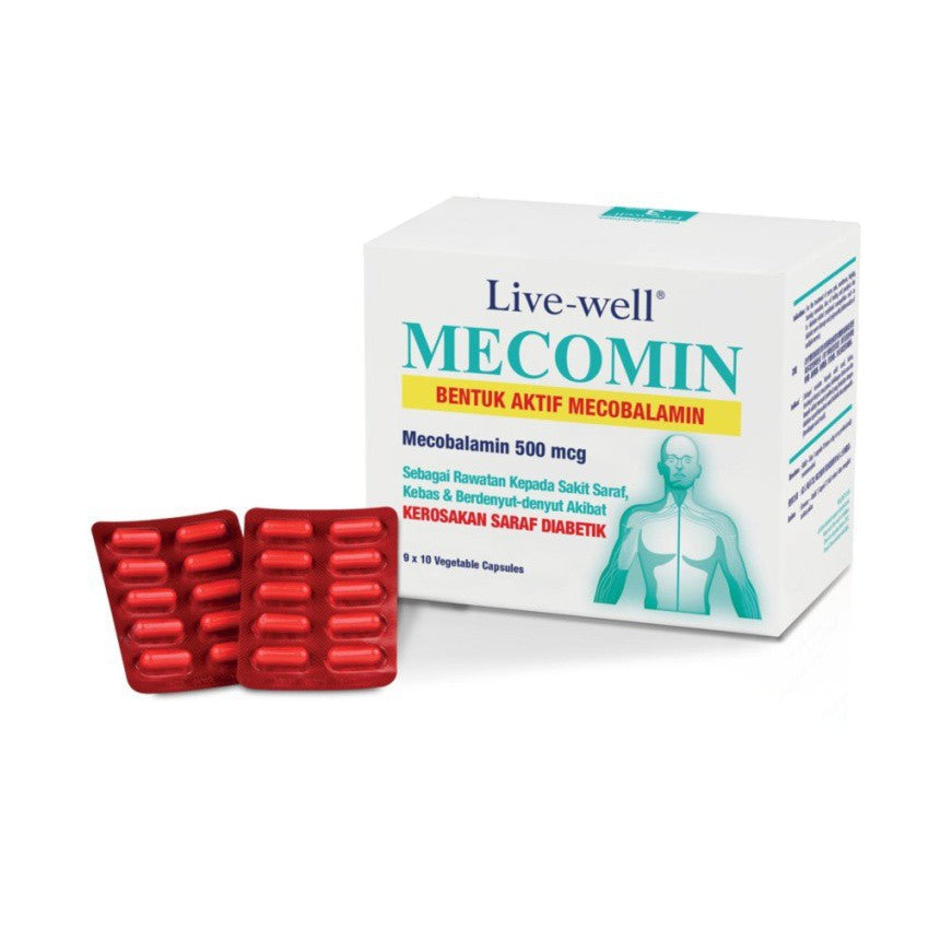 Live-Well Mecomin Mecobalamin 500mcg 90's