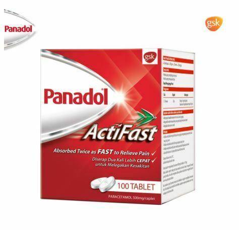 Panadol Actifast 100 Tablets/Strip Headache, Paracetamol, Fever  - iRFA.COM